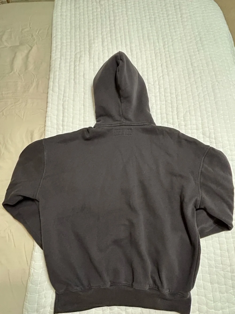 Hollister Black Hoodie with Gray Skull Graphic
